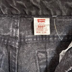 Levi's Black  Straight-Leg Jeans Classic Denim made in USA